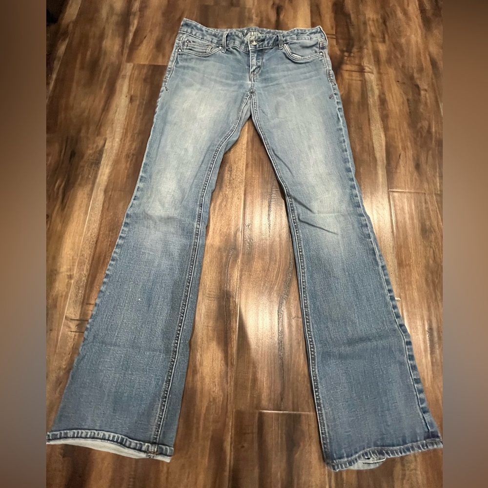 Express Light Blue Flare Jeans